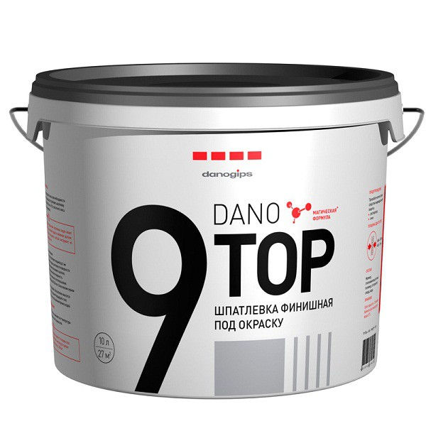 Шпатлевка финишная под окраску Danogips Dano TOP 9 10л