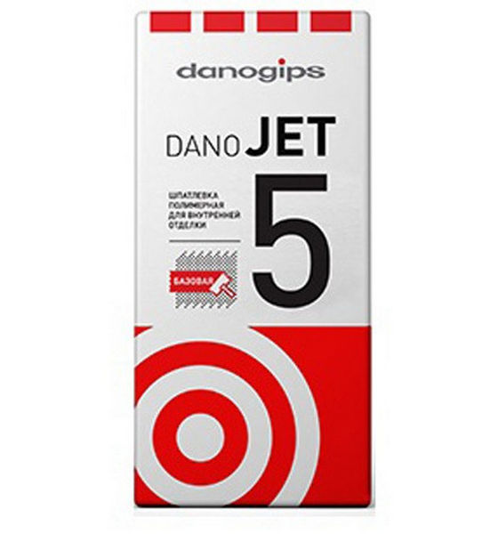 Шпатлевка выравнивающая полимерная Danogips Dano JET 5 25кг