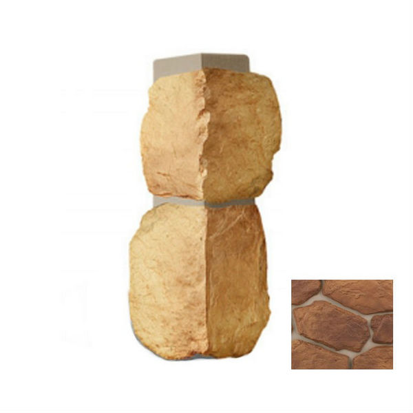 Угол наружный Альта Профиль Бутовый камень  470х160 мм Скифский